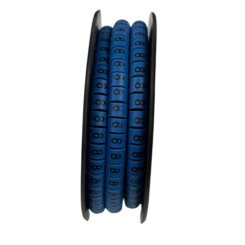 Grippes (8) Cable Marker 5.0mm to 7.2mm (350pcs) Blue   EC-3B(8)