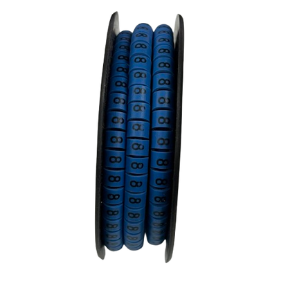 Grippes (8) Cable Marker 5.0mm to 7.2mm (350pcs) Blue   EC-3B(8)