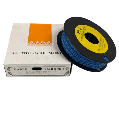 Grippes (9) Cable Marker 5.0mm to 7.2mm (350pcs) Blue    EC-3B(9)