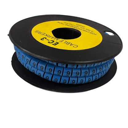 Grippes (9) Cable Marker 5.0mm to 7.2mm (350pcs) Blue    EC-3B(9)