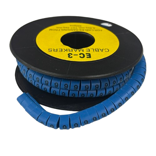Grippes (9) Cable Marker 5.0mm to 7.2mm (350pcs) Blue    EC-3B(9)