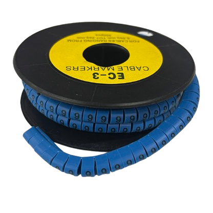 Grippes (9) Cable Marker 5.0mm to 7.2mm (350pcs) Blue    EC-3B(9)