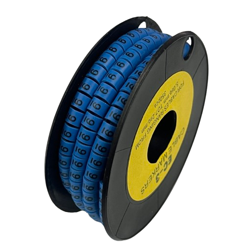 Grippes (9) Cable Marker 5.0mm to 7.2mm (350pcs) Blue    EC-3B(9)