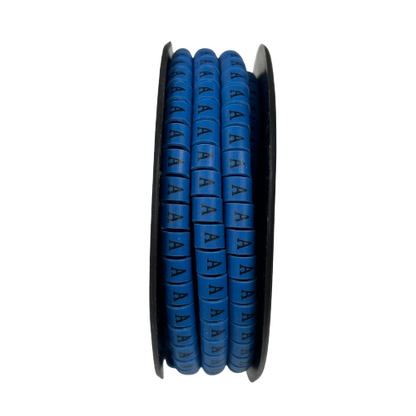 Grippes (A) Cable Marker 3.6mm to 5.2mm Color Blue 1roll 500pcs EC-2B