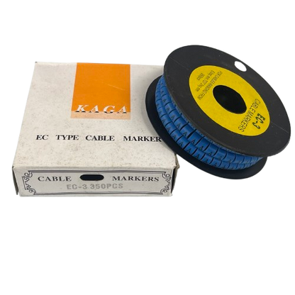 Grippes (A) Cable Marker 5.0mm to 7.2mm  (350pcs) Blue   EC-3B(A)