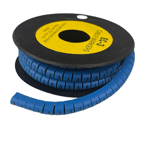 Grippes (A) Cable Marker 5.0mm to 7.2mm  (350pcs) Blue   EC-3B(A)
