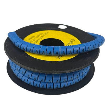 Grippes (A) Cable Marker 5.0mm to 7.2mm  (350pcs) Blue   EC-3B(A)