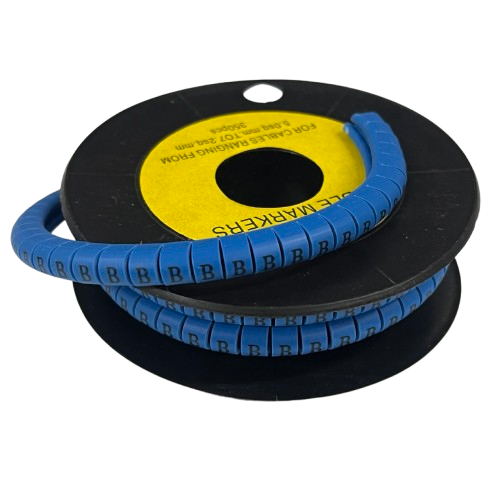 Grippes (B) Cable Marker 5.0mm to 7.2mm (350pcs) Blue   EC-3B(B)