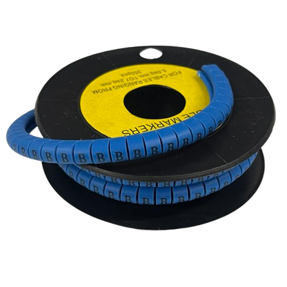 Grippes (B) Cable Marker 5.0mm to 7.2mm (350pcs) Blue   EC-3B(B)