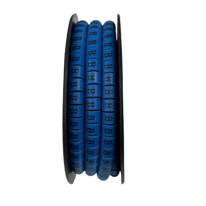 Grippes (B) Cable Marker 5.0mm to 7.2mm (350pcs) Blue   EC-3B(B)