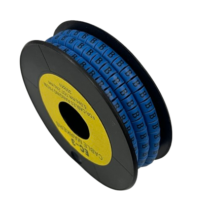 Grippes (B) Cable Marker 5.0mm to 7.2mm (350pcs) Blue   EC-3B(B)