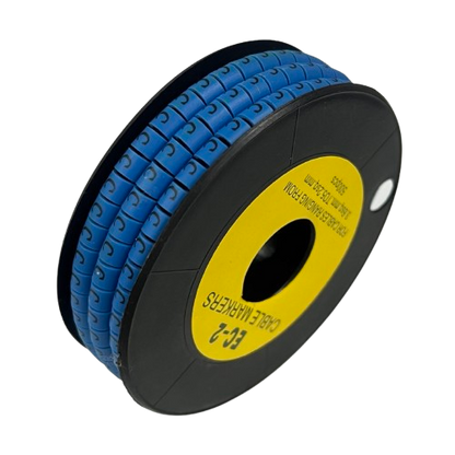 Grippes (C) Cable Marker 3.6mm to 5.2mm Color Blue 1roll 500pcs EC-2B