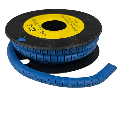 Grippes (C) Cable Marker 5.0mm to 7.2mm (350pcs) BlueEC-3B(C)