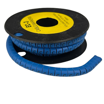Grippes (C) Cable Marker 5.0mm to 7.2mm (350pcs) BlueEC-3B(C)