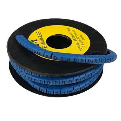 Grippes (D) Cable Marker 3.6mm to 5.2mm Color Blue 1roll 500pcs EC-2B