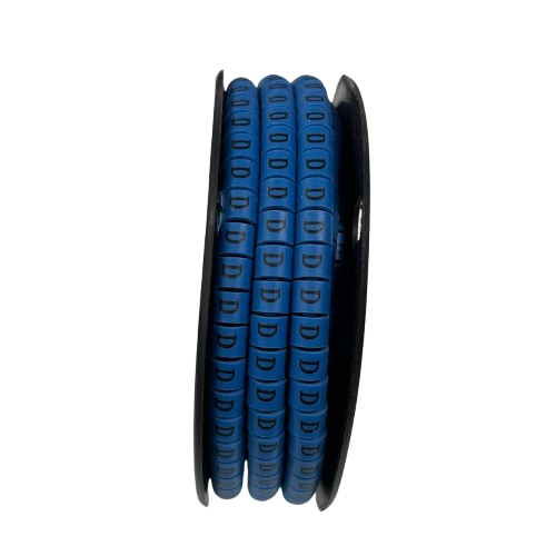 Grippes (D) Cable Marker 3.6mm to 5.2mm Color Blue 1roll 500pcs EC-2B