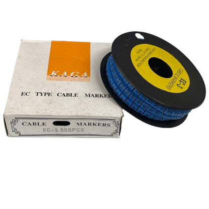 Grippes (D) Cable Marker 5.0mm to 7.2mm  (350pcs) Blue   EC-3B(D)