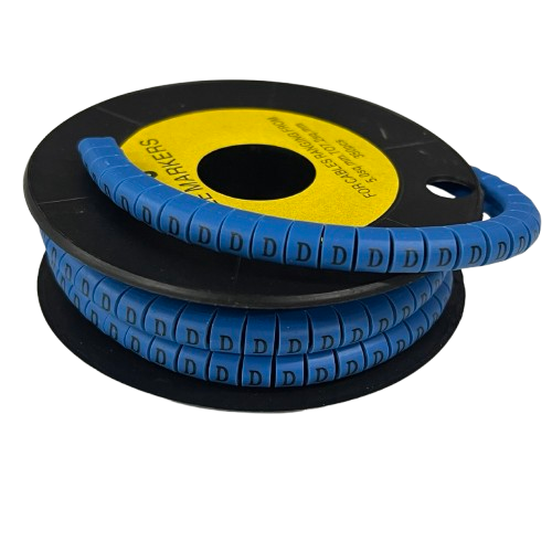 Grippes (D) Cable Marker 5.0mm to 7.2mm  (350pcs) Blue   EC-3B(D)