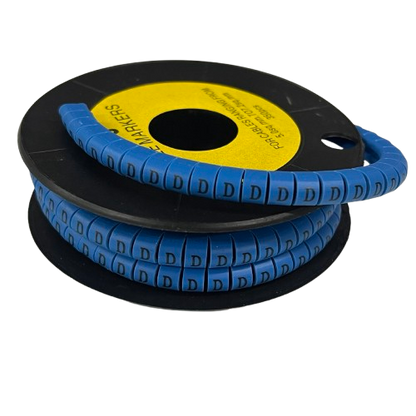 Grippes (D) Cable Marker 5.0mm to 7.2mm  (350pcs) Blue   EC-3B(D)