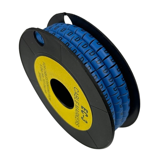 Grippes (D) Cable Marker 5.0mm to 7.2mm  (350pcs) Blue   EC-3B(D)