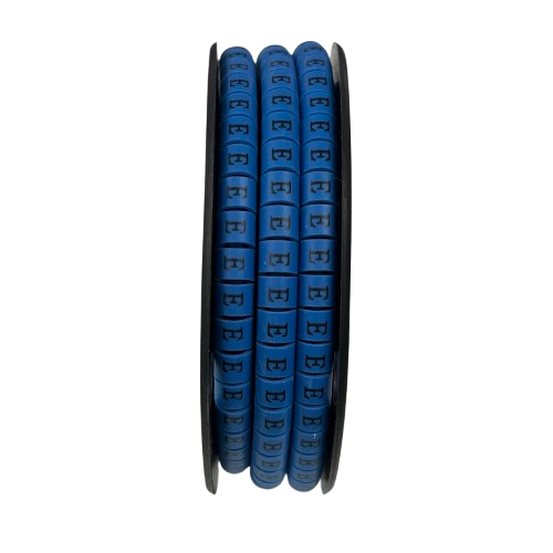 Grippes (E) Cable Marker 3.6mm to 5.2mm Color Blue 1roll 500pcs EC-2B