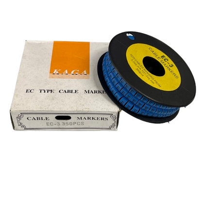 Grippes (E) Cable Marker 5.0mm to 7.2mm (350pcs) Blue    EC-3B(E)