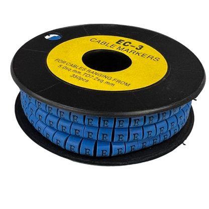 Grippes (E) Cable Marker 5.0mm to 7.2mm (350pcs) Blue    EC-3B(E)