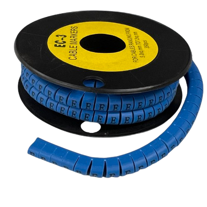 Grippes (E) Cable Marker 5.0mm to 7.2mm (350pcs) Blue    EC-3B(E)