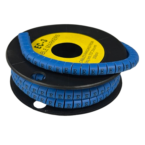 Grippes (E) Cable Marker 5.0mm to 7.2mm (350pcs) Blue    EC-3B(E)