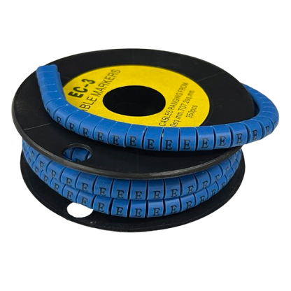 Grippes (E) Cable Marker 5.0mm to 7.2mm (350pcs) Blue    EC-3B(E)