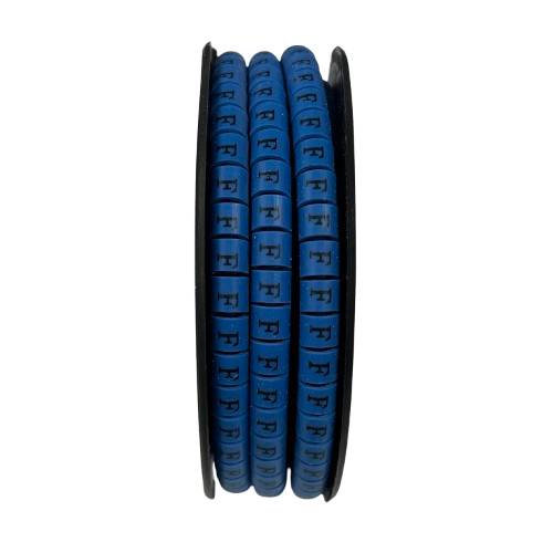 Grippes (F) Cable Marker 3.6mm to 5.2mm Color Blue 1roll 500pcs EC-2B