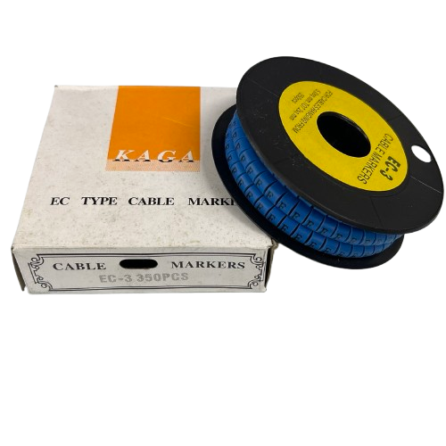 Grippes (F) Cable Marker 5.0mm to 7.2mm (350pcs) Blue    EC-3B(F)