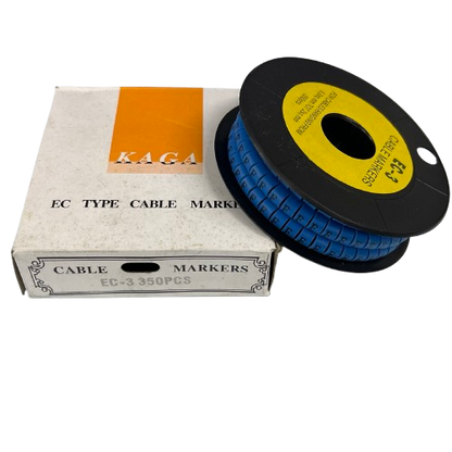 Grippes (F) Cable Marker 5.0mm to 7.2mm (350pcs) Blue    EC-3B(F)