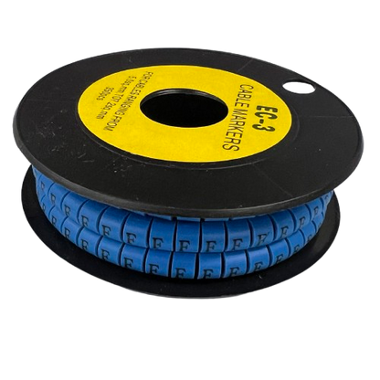 Grippes (F) Cable Marker 5.0mm to 7.2mm (350pcs) Blue    EC-3B(F)