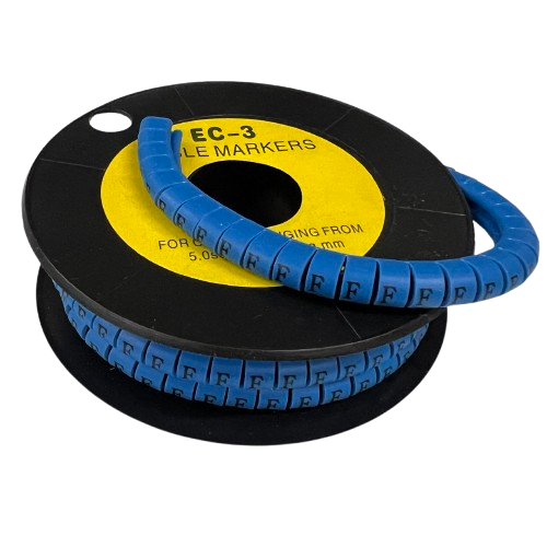 Grippes (F) Cable Marker 5.0mm to 7.2mm (350pcs) Blue    EC-3B(F)
