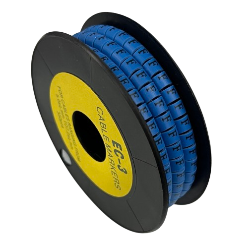 Grippes (F) Cable Marker 5.0mm to 7.2mm (350pcs) Blue    EC-3B(F)