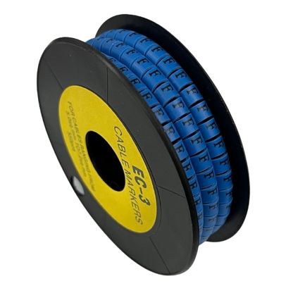 Grippes (F) Cable Marker 5.0mm to 7.2mm (350pcs) Blue    EC-3B(F)