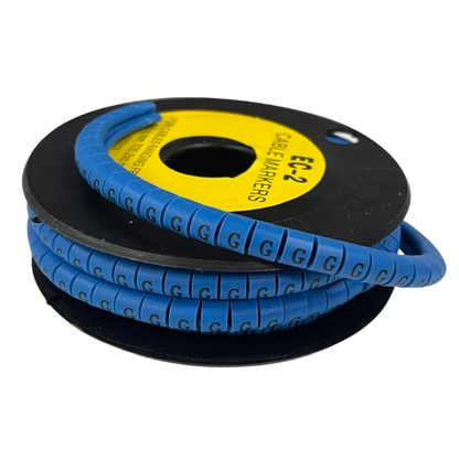 Grippes (G) Cable Marker 3.6mm to 5.2mm Color Blue 1roll 500pcs EC-2B