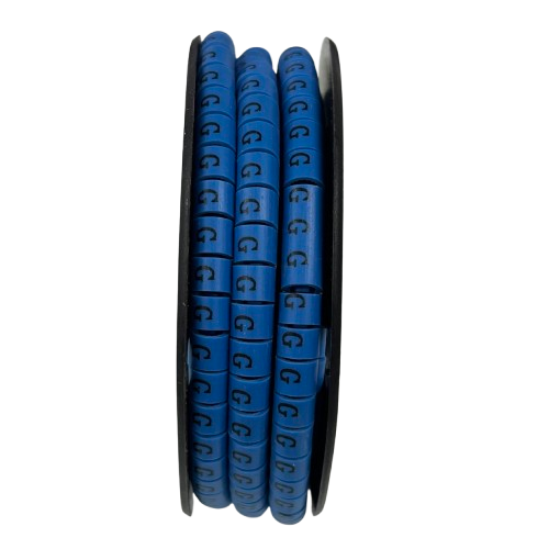Grippes (G) Cable Marker 3.6mm to 5.2mm Color Blue 1roll 500pcs EC-2B