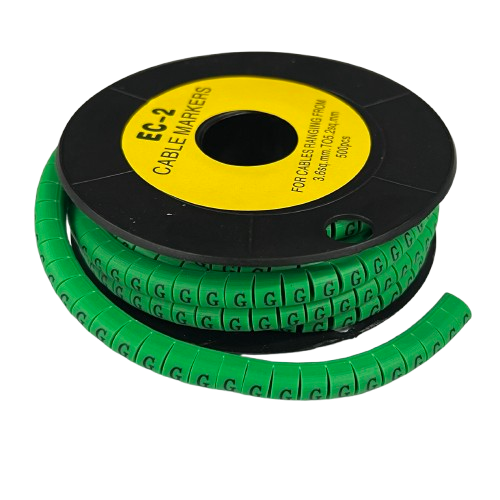Grippes (G) Cable Marker 3.6mm to 5.2mm 500pcs EC-2G