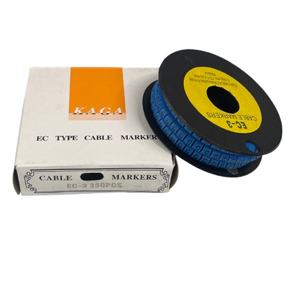 Grippes (G) Cable Marker 5.0mm to 7.2mm (350pcs) Blue   EC-3B(G)