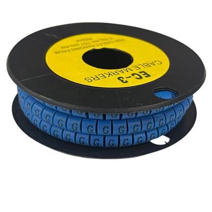 Grippes (G) Cable Marker 5.0mm to 7.2mm (350pcs) Blue   EC-3B(G)
