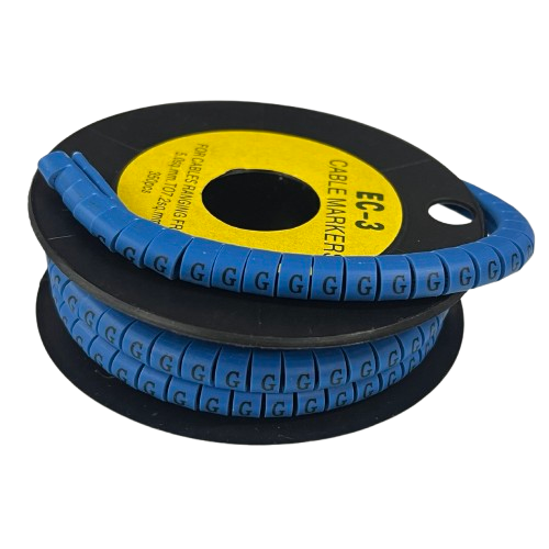 Grippes (G) Cable Marker 5.0mm to 7.2mm (350pcs) Blue   EC-3B(G)