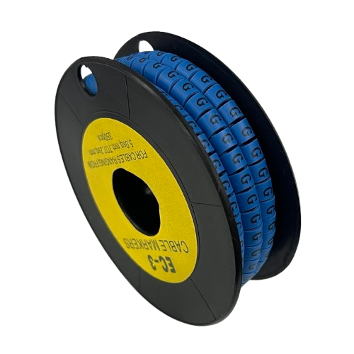 Grippes (G) Cable Marker 5.0mm to 7.2mm (350pcs) Blue   EC-3B(G)