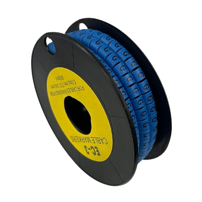 Grippes (G) Cable Marker 5.0mm to 7.2mm (350pcs) Blue   EC-3B(G)