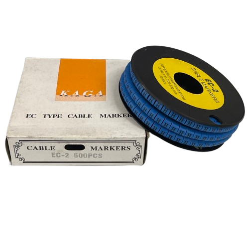 Grippes (H) Cable Marker 3.6mm to 5.2mm Color Blue 1roll 500pcs EC-2B