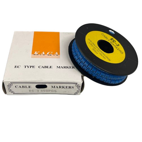 Grippes (H) Cable Marker 5.0mm to 7.2mm (350pcs) Blue    EC-3B(H)