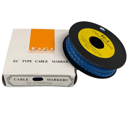 Grippes (H) Cable Marker 5.0mm to 7.2mm (350pcs) Blue    EC-3B(H)