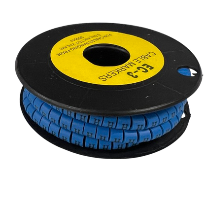 Grippes (H) Cable Marker 5.0mm to 7.2mm (350pcs) Blue    EC-3B(H)