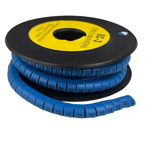 Grippes (H) Cable Marker 5.0mm to 7.2mm (350pcs) Blue    EC-3B(H)
